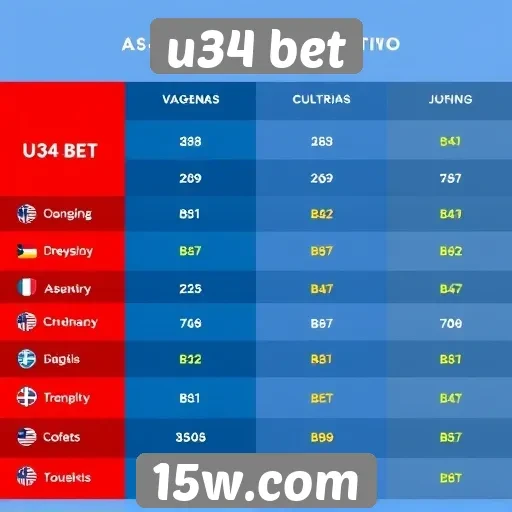 Comparativo entre u34 bet e concorrentes do setor